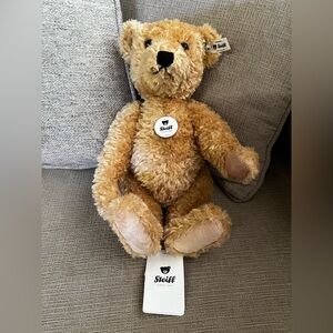 Steiff Elmar Classic Tan Fully Jointed Teddy Bear Plush 13” NWT